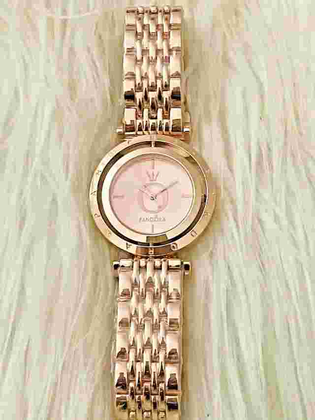 Rose Gold Pandora Rotating Face Designer Luxury 17cm Watch 38mm #214