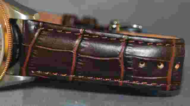 S. Coifman Men's Silver Dial Brown Genuine Leather Watch SC0170