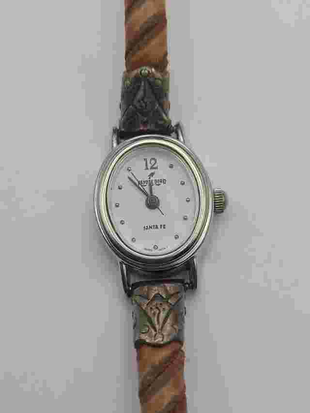 Peyote Bird Sterling Leather Band Watch New Battery NEED CLASP