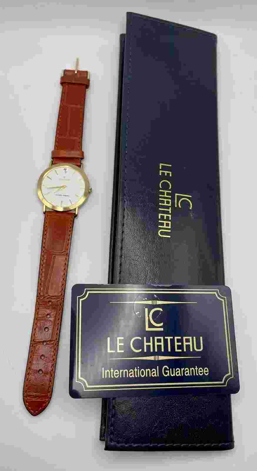 LE CHATEAU GENUINE DIAMOND JAPAN MOV’T DRESS WATCH