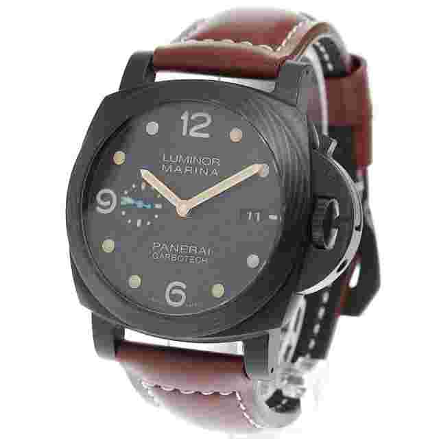 PANERAI PAM00661 Luminor Marina 1950 Carbotech Date Men's Watch From Japan G1117