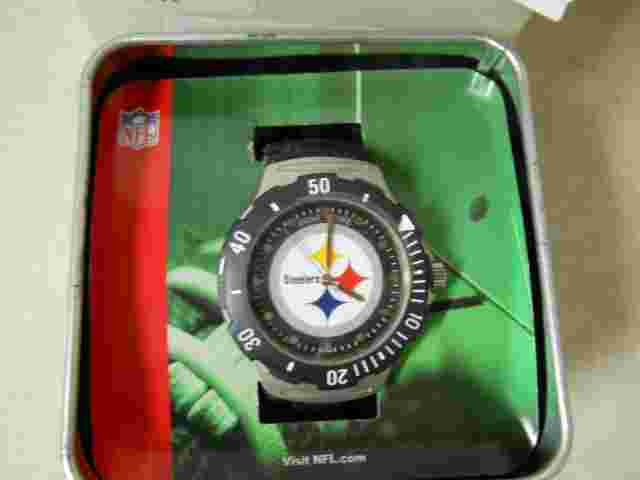 Game Time Agent Series NFL Pittsburgh Steelers Watch in Gift Box FD-PIT NEW