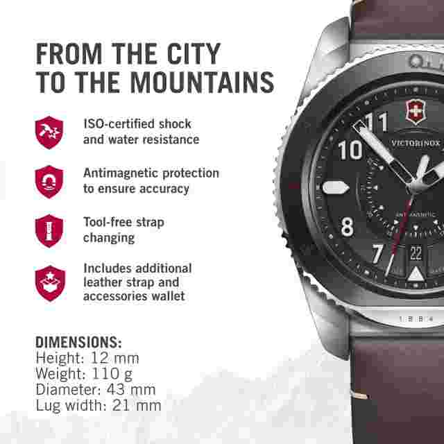 VICTORINOX Journey 1884 Watch Men's Stainless Steel Quartz 241976.1 New