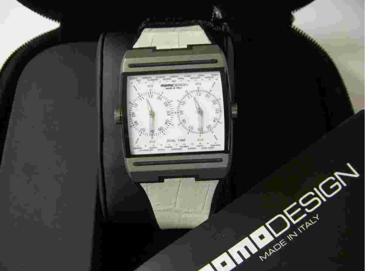 Men's Watch Momodesign Titanium MD077 0601 Swiss Dual Movement Made in Italy
