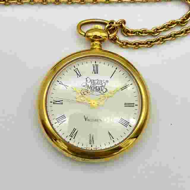 Valdawn PRECIOUS MOMENTS Love One Another Gold Tone Quartz Pendant Watch, Runs