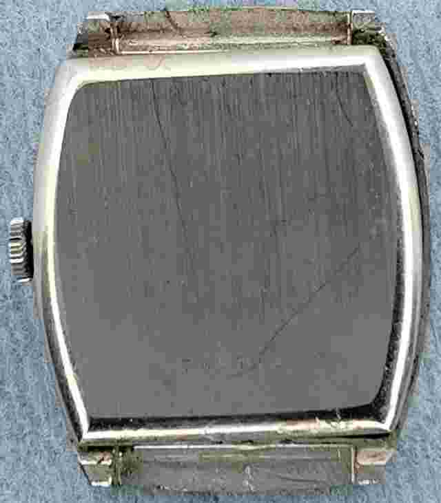 D1104 mens Revue MSR Rectangle tank Manual Vintage Watch Works as is parts lot