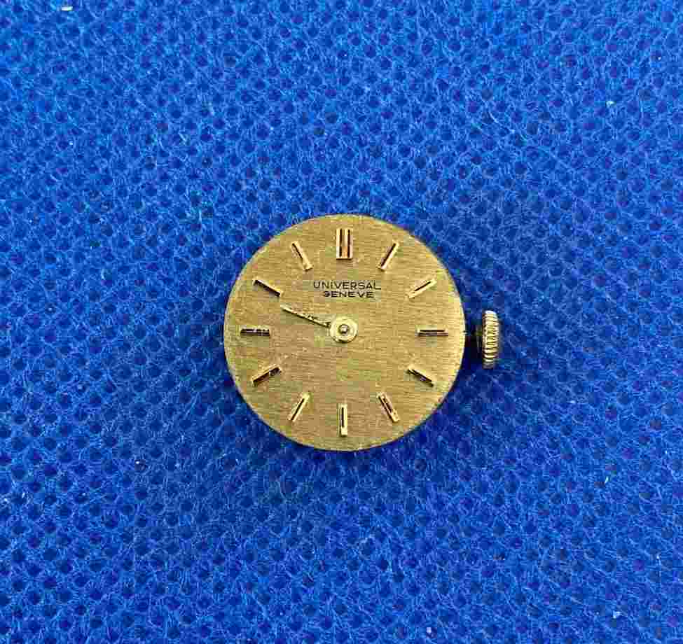 Original UNIVERSAL GENEVE 08 manual winding movement spares & dial (1/6957)