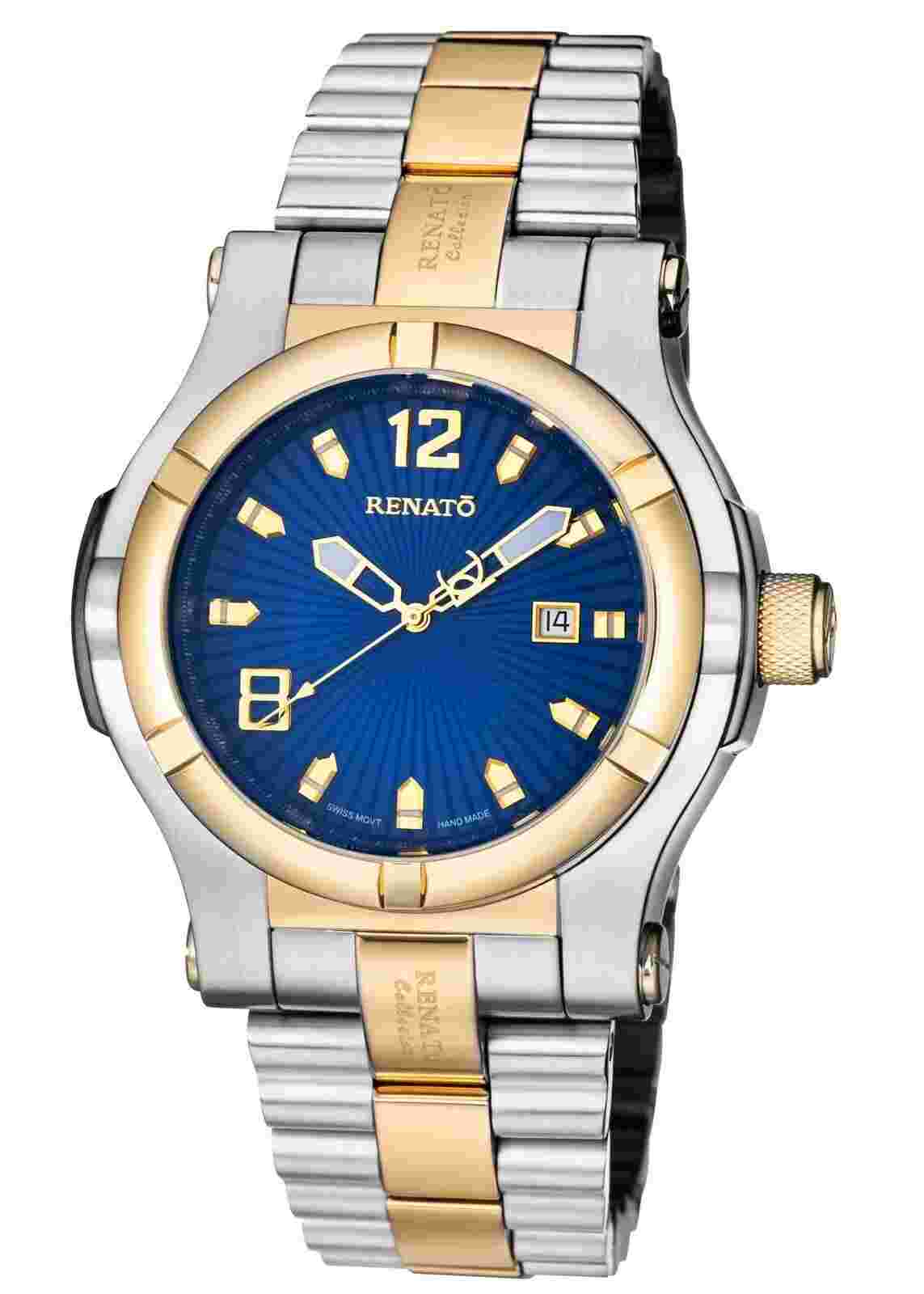 Renato ETA 2824 Men's Blue Watch - ttv-tt2-bl-tt2-a