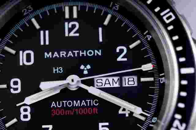 Marathon Jumbo Day/Date (JDD) Swiss Made Dive Watch New w/ FREE steel bracelet!