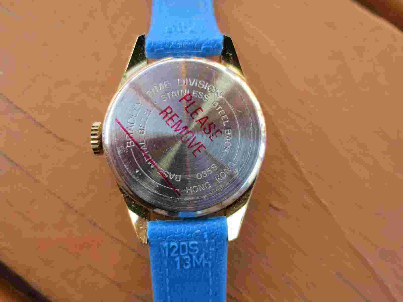 Smurf Wrist Watch New/Unused from Bradley Time Wind Up Watch 1980s