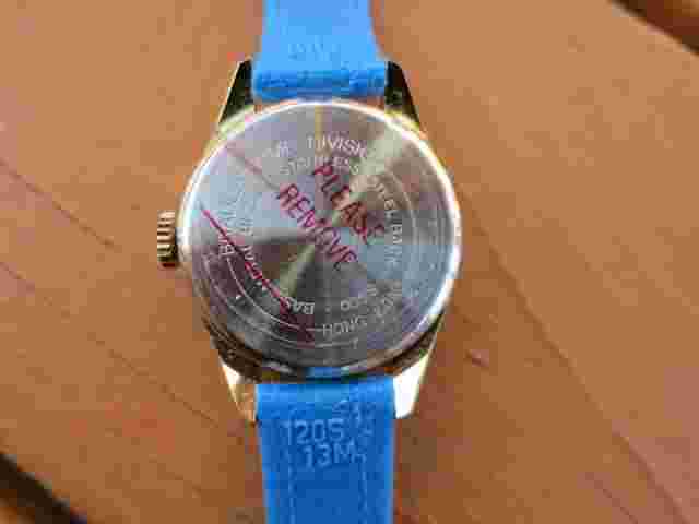 Smurf Wrist Watch New/Unused from Bradley Time Wind Up Watch 1980s