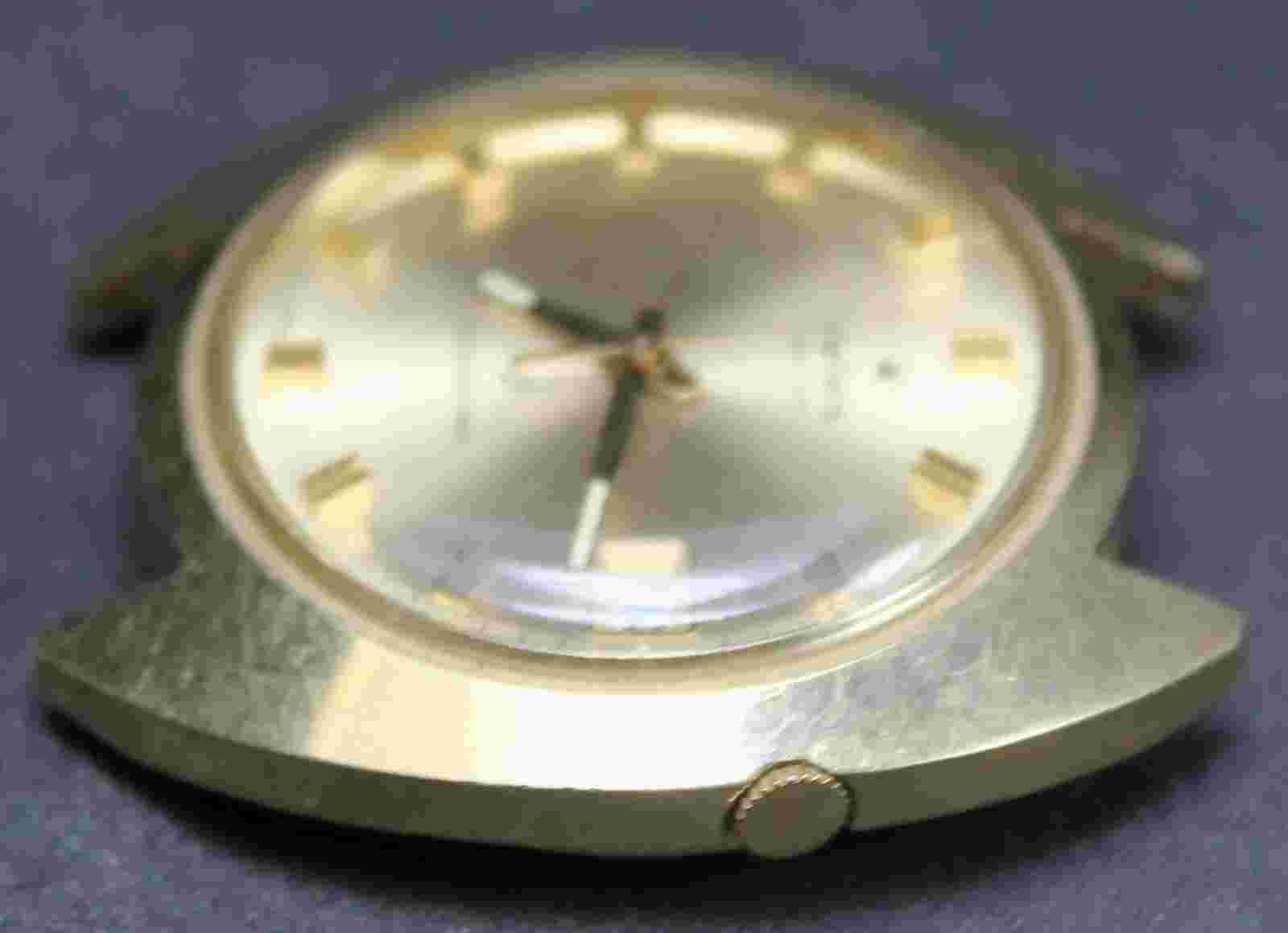 Stellaris Electronic Q Transistorized Date 37mm Watch - Vintage - Untested