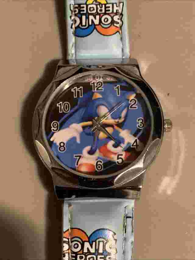 VTG  Sonic Heroes Theme 12 HR Hand Watch Stainless Steel Back Water Resistant