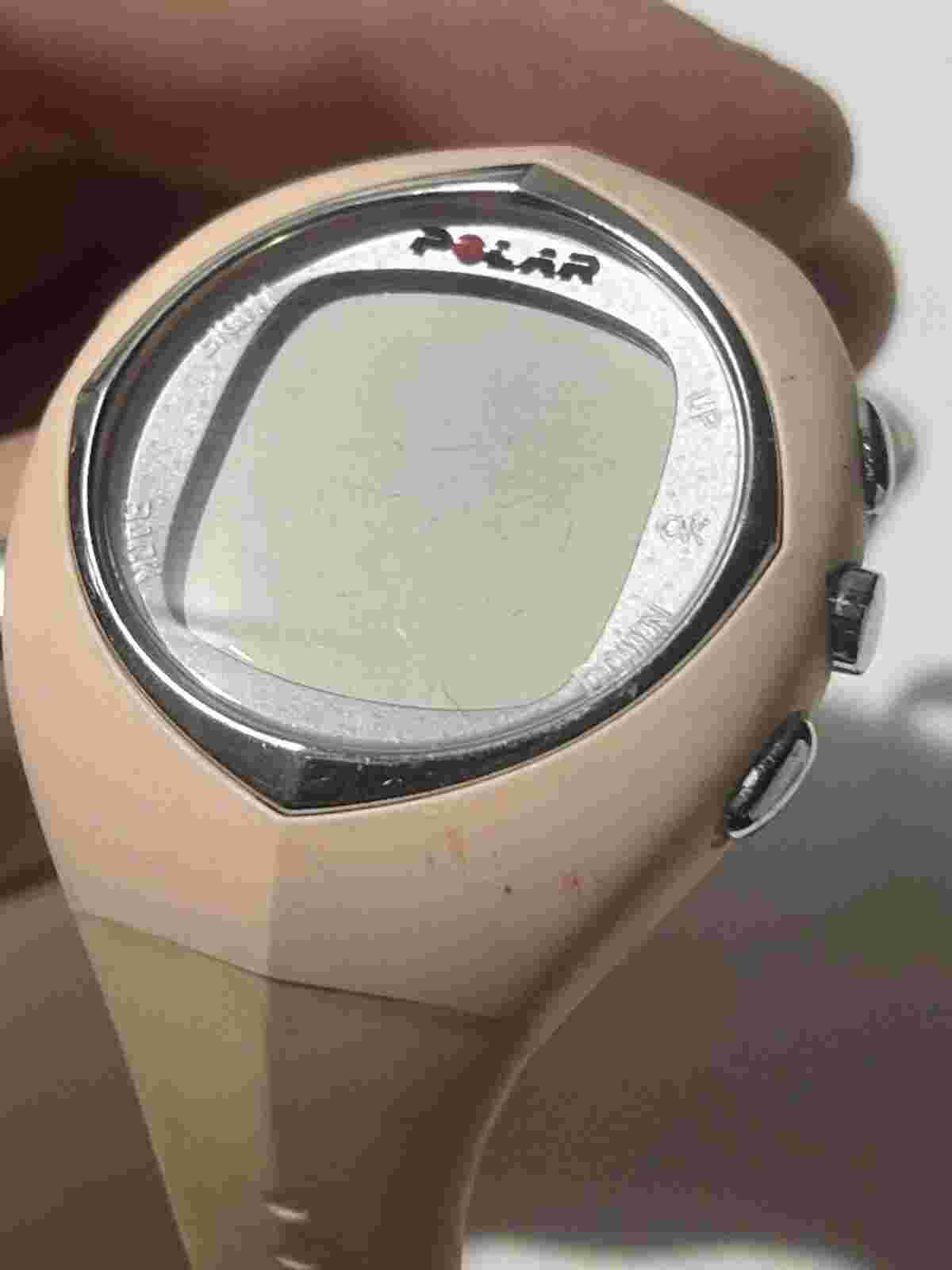 Polar Pink Plastic Resin Digital Quartz Watch Battery Operated Wristwatch Sports