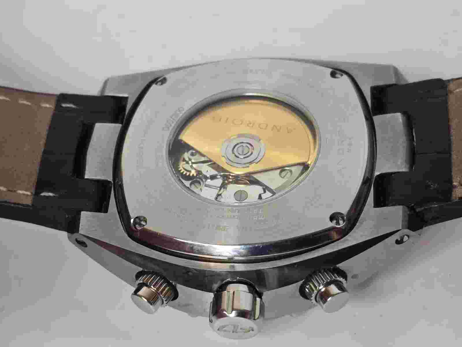 Android Virtuoso Swiss Automatic 7750 Chronograph Watch AD621 Red Tungsten 48