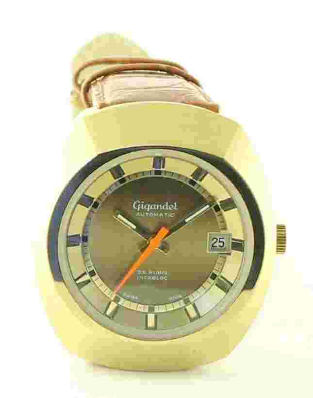 RARE VINTAGE GIGANDET Automatic 25 Jewels Swiss WATCH 1970's NEW OLD STOCK NOS