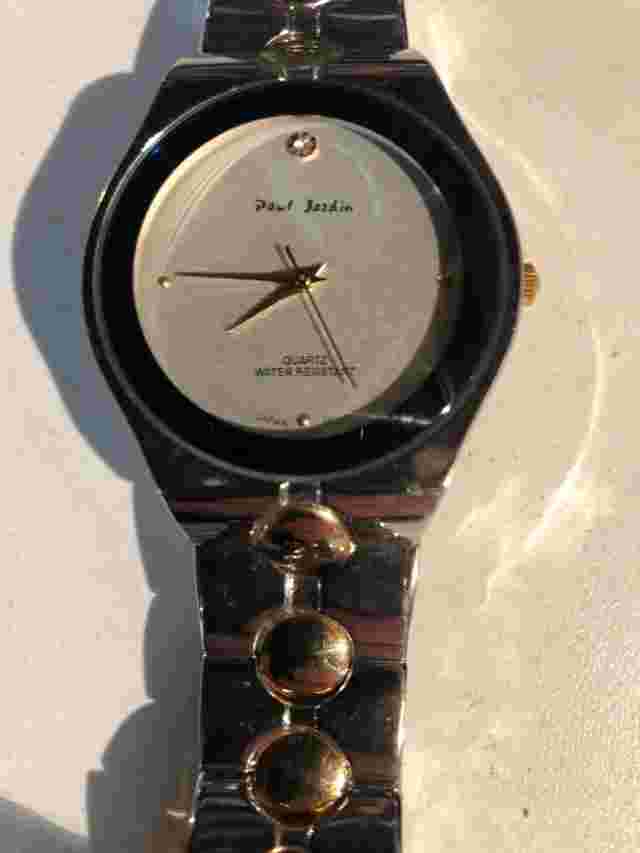 Paul Jardin Men Watch Silver Tone Quartz Analog Wrist Watch Water Resistant