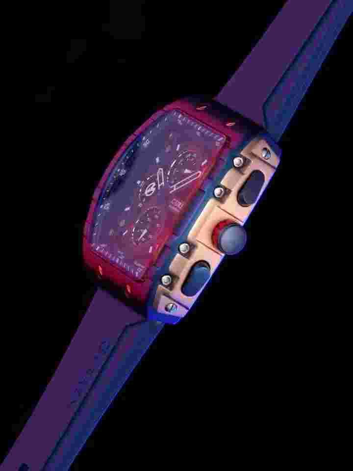 CURREN Men Rectangle Watch Luxury Chronograph Silicone Wristwatch Sport Watches