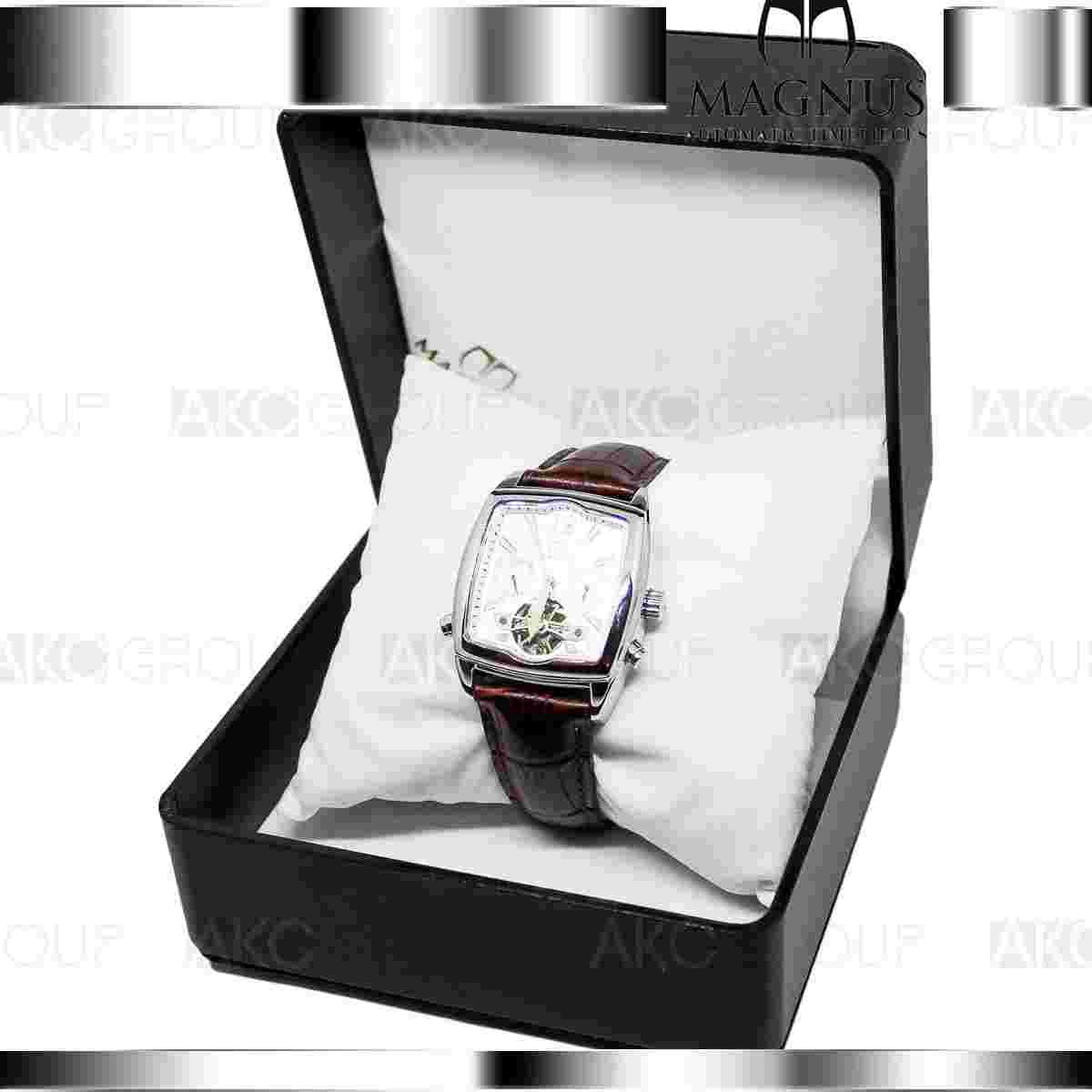 Magnus Halifax M111MSR05 Chrome Stainless Steel Automatic Mens Watch