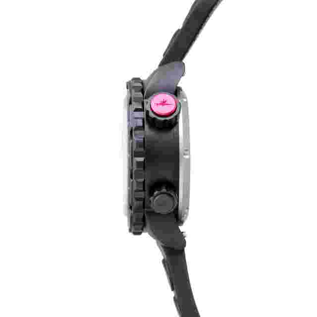 Abingdon Women Nadia Abyss Automatic Dive Watch with Black Silicone Strap