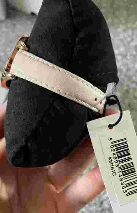 BNIB KAREN MILLEN QUARTZ WATCH LEATHER STRAP RRP £99