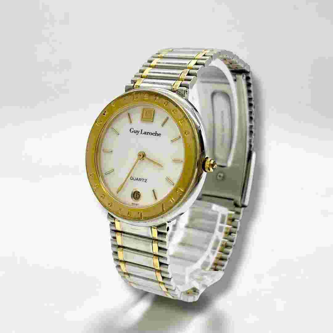 New battery, Guy laroche watch, quartz, date, 3 hands, working 2300