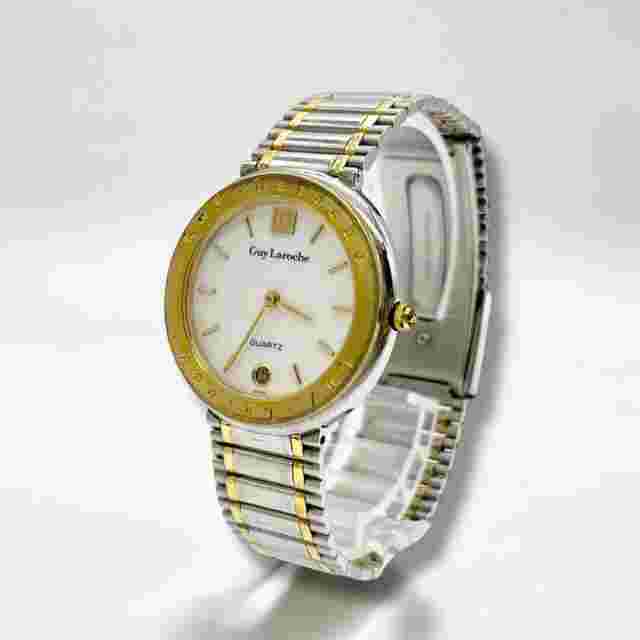 New battery, Guy laroche watch, quartz, date, 3 hands, working 2300