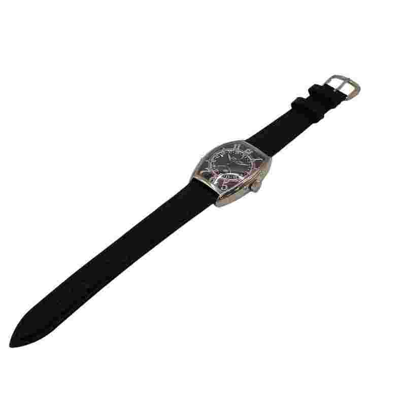 FRANCK MULLER Tonneau Curvex Master Calendar 5850MCL K18WG/leather belt #498
