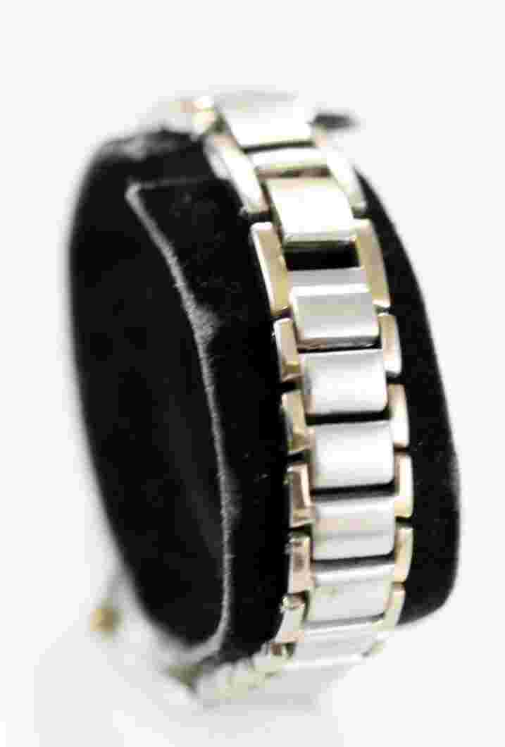 LEI Women Watch Silver Gold Stainless Steel Battery Water Resistant White Quartz