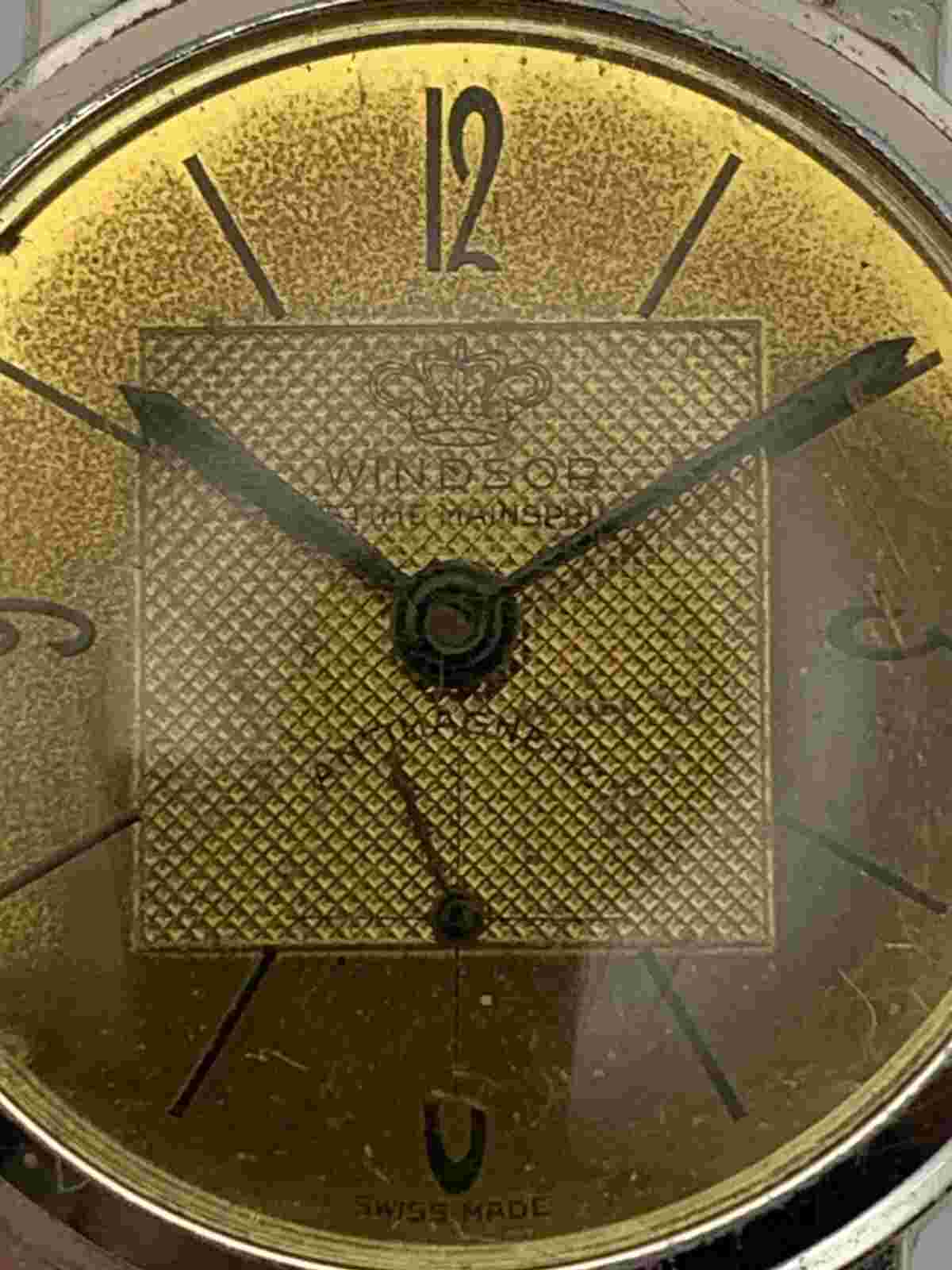 Vintage Windsor Men’s Mechanical Watch Swiss Made For Parts Repair
