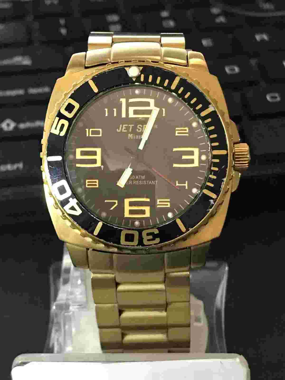 Jet Set 37mm Black Dial Gold Tone J2900 Unisex Quartz Watch, Run (Lot 1872)