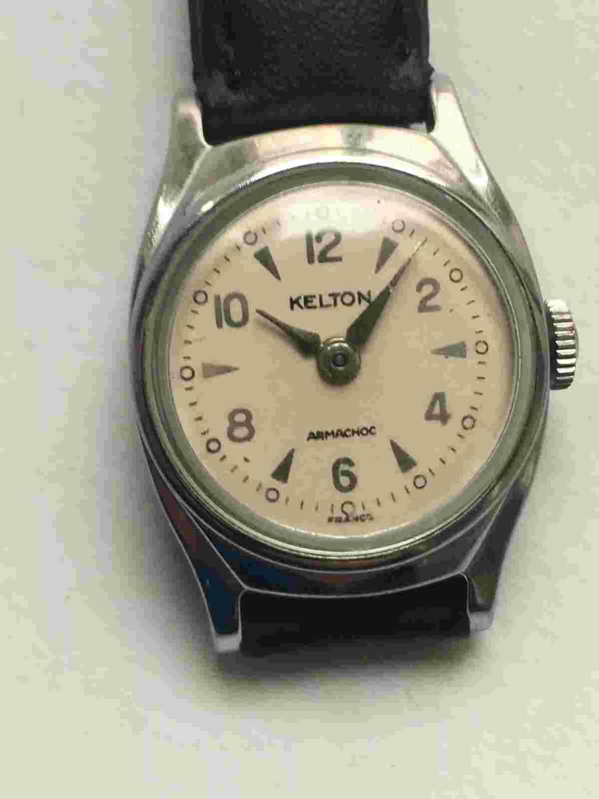 VINTAGE WOMEN'S WATCH KELTON VERY RARE TOP  ANTIMAGNETIC 1 JEWEL FRANCE TIMEX