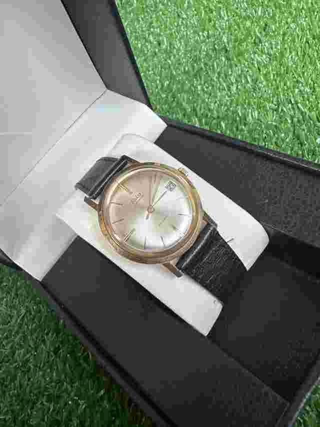 ULTRA-RARE ESKA AUTOMATIC 25 JEWELS WATCH SWISS MADE HEAVY GOLD PLATED 1960s