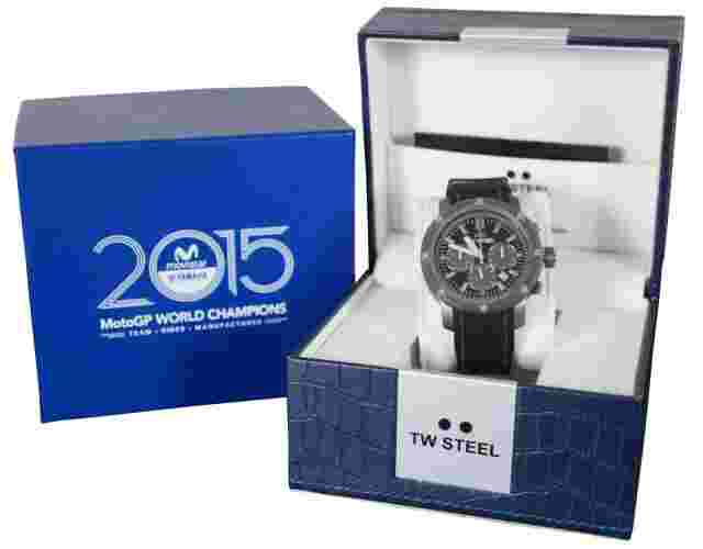 2015 World Champ TW Steel TS4 Grandeur Tech Chronograph 48mm Watch Leather Case