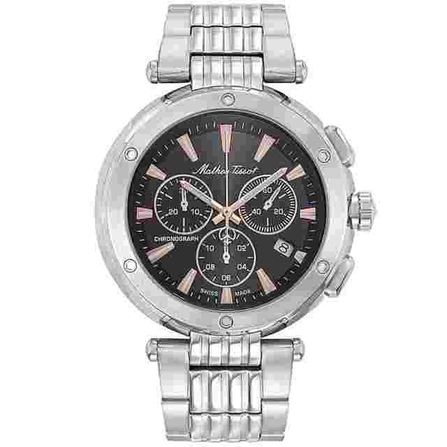 Mathey Tissot Men's Neptune Chrono Black Dial Watch - H912CHRRN