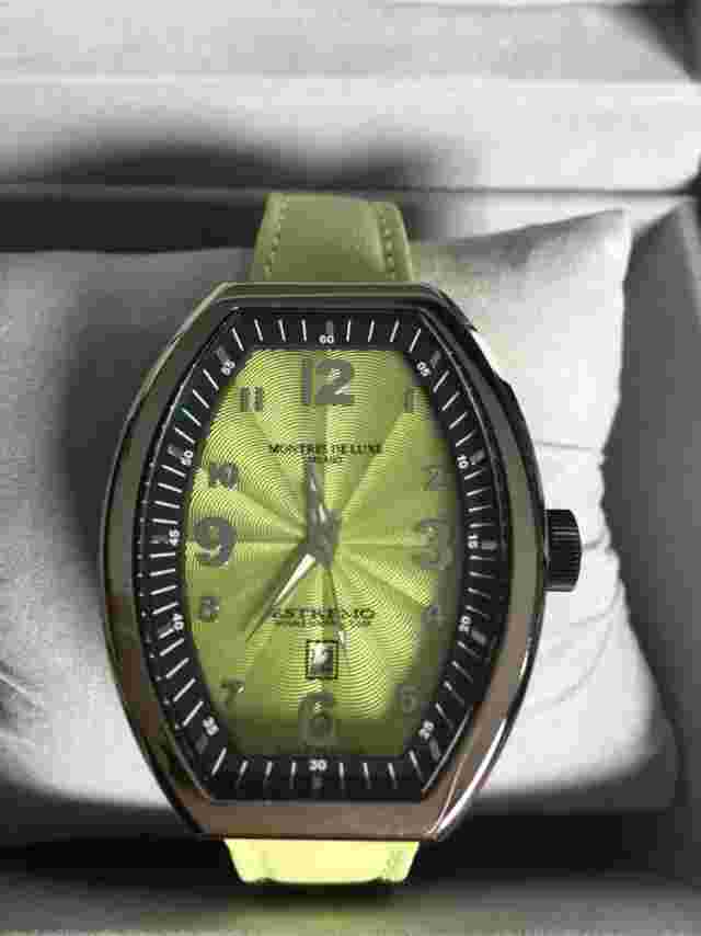 Montres De LuxeWatch Estremo Lady Steel Sunray green Dial Date EXL A 8304 new