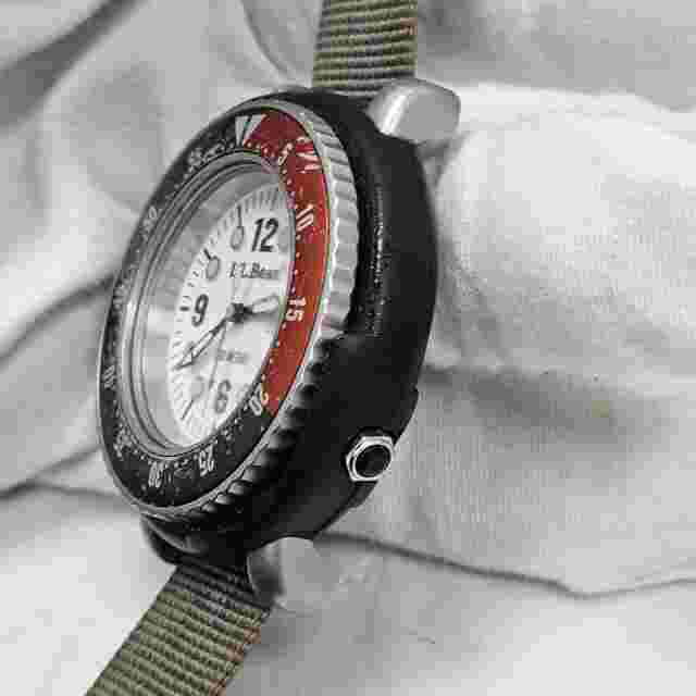Vintage Rare LL Bean Navigator Date Watch 100 Meters Watch Nightglow