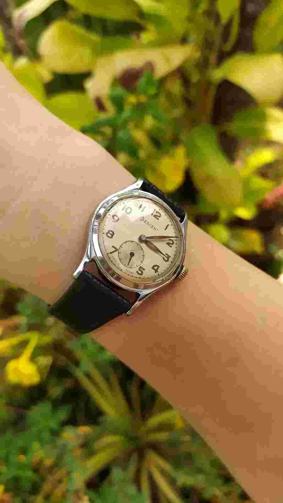Vintage 1950's Crescent Military Style Made in France Good & Working Condition.