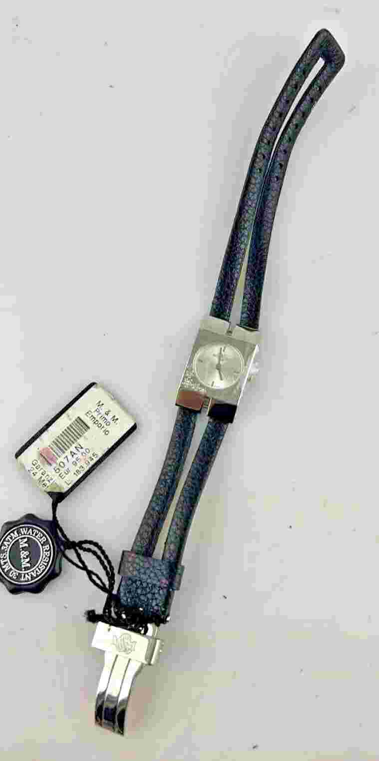 Watch M&M Primo Emporio Women's 22mm Quartz strass Steel Skin Fashion New