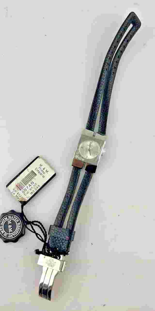 Watch M&M Primo Emporio Women's 22mm Quartz strass Steel Skin Fashion New