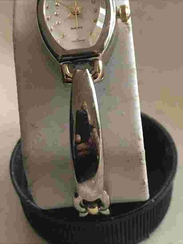 Sag Harbor Watch Women Silver Stainless Steel New Battery MOP Quartz