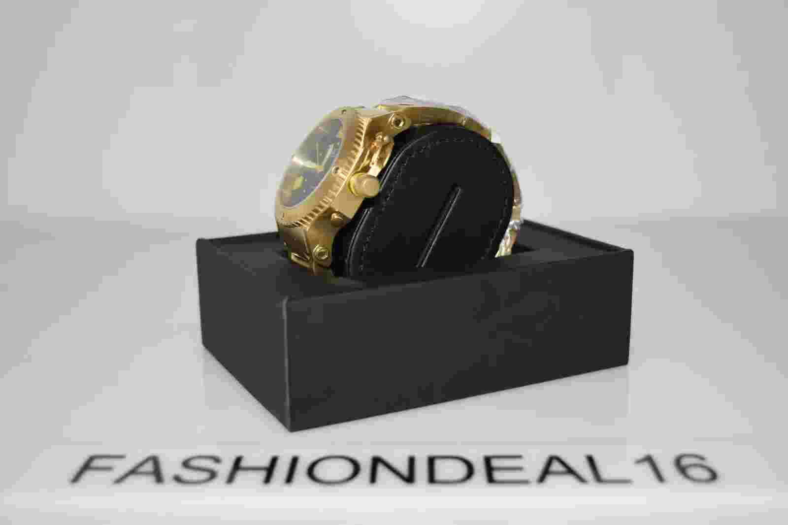 New aK ADEE KAYE Authentic YG SS Black Dial AK6472-MG $300 Watch