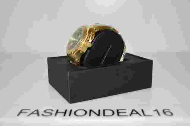 New aK ADEE KAYE Authentic YG SS Black Dial AK6472-MG $300 Watch