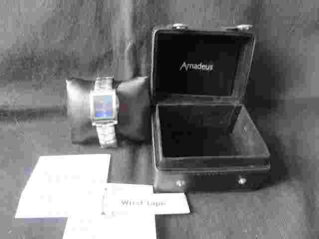 Amadeus AM00011GBL watch wristwatch BNIB silver mens