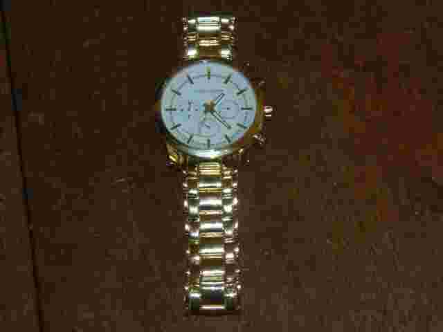 Vince Camuto Chronograph 46mm White Dial Gold Steel Men's Watch Vc/1122wtgp SD