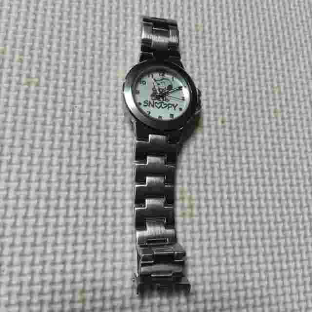 Snoopy Peanuts Watch Quartz Silver No Battery from Japan