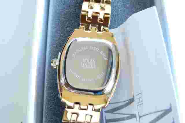 Nolan Miller Glamour Collection Gold Tone Clear Crystal Watch Orig Box NEW Rare