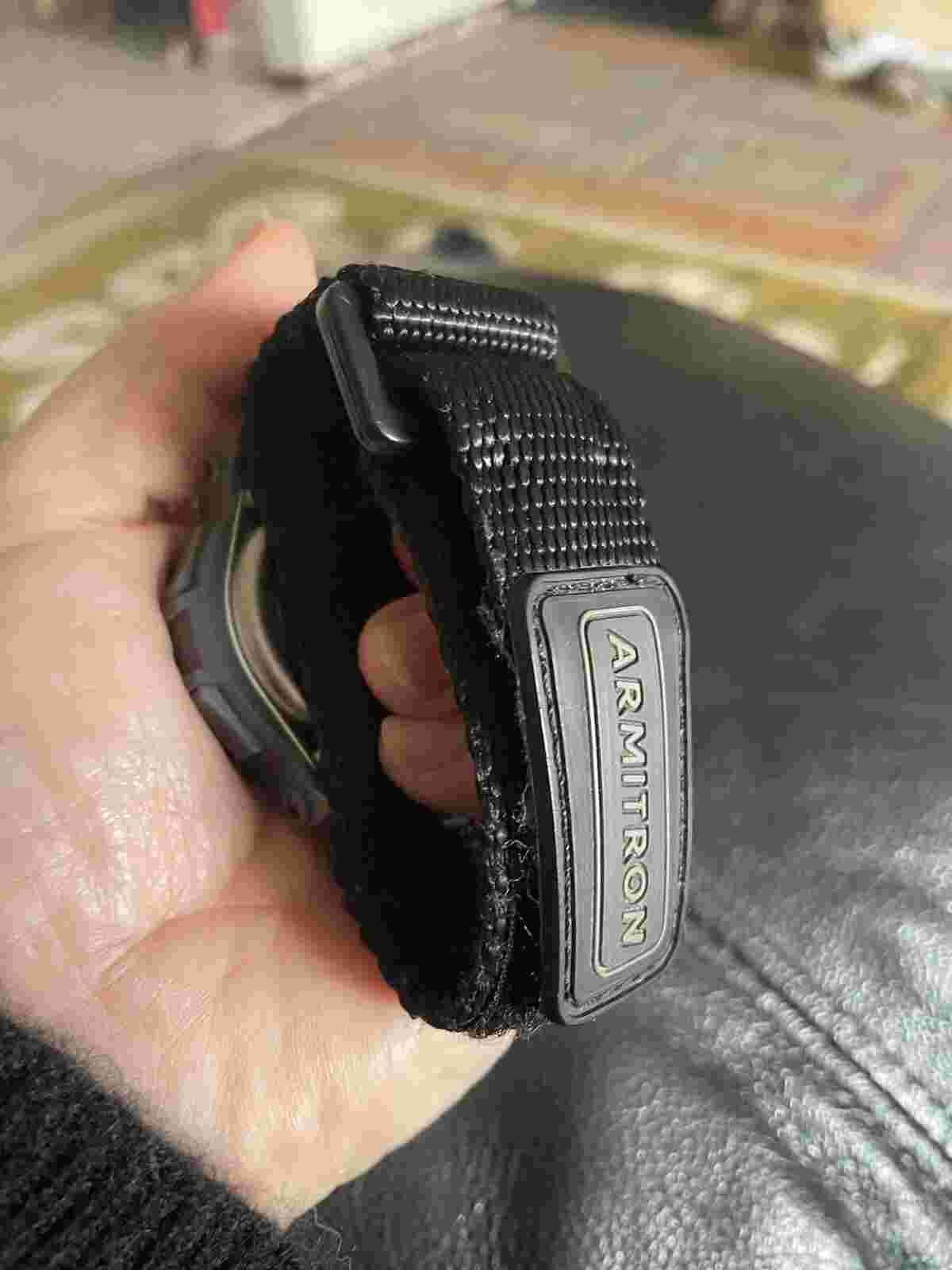 Armitron Sport Unisex 40/8291BLK Grey Accented Digital Chronograph Black Nylon