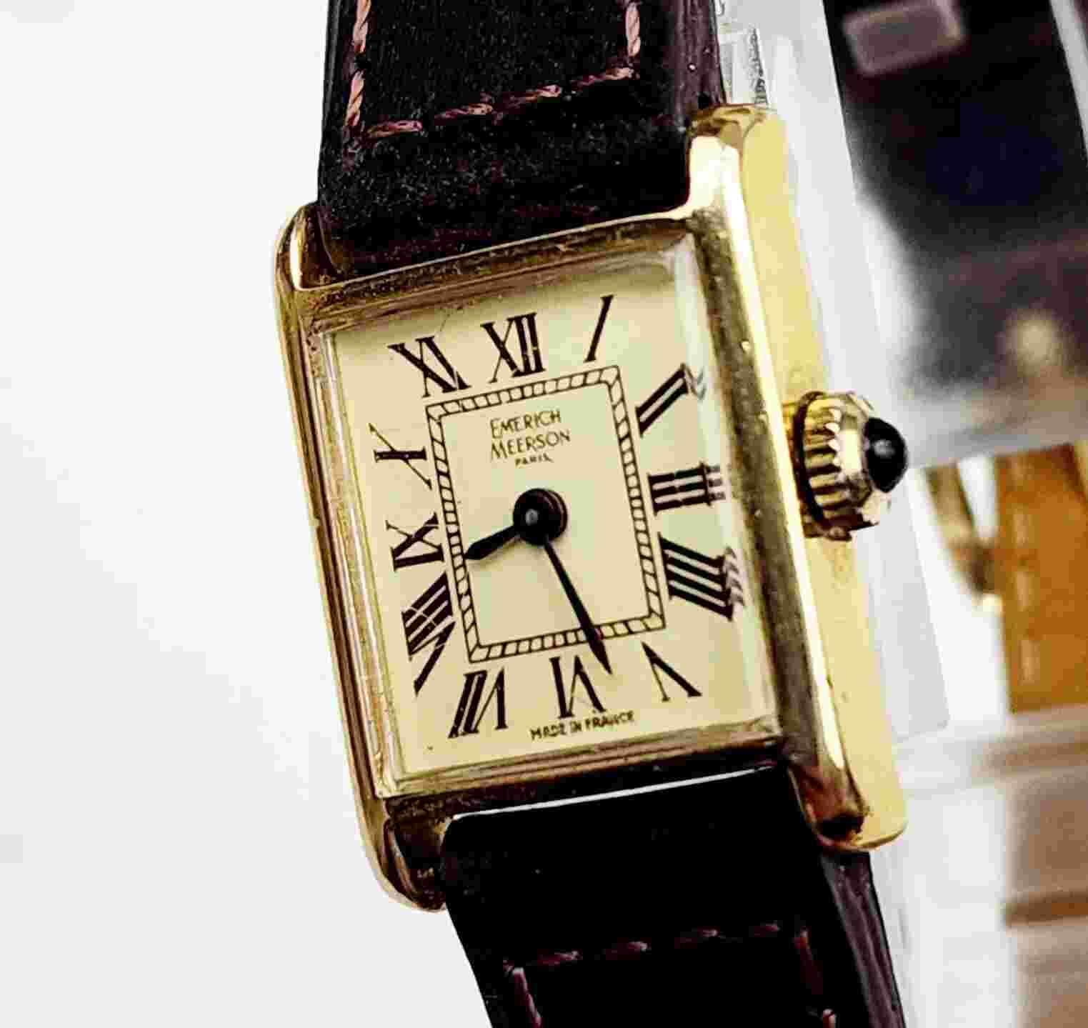 Women's FRANCE Vintage Watch EMERICH MEERSON "Tank". Manual Wind