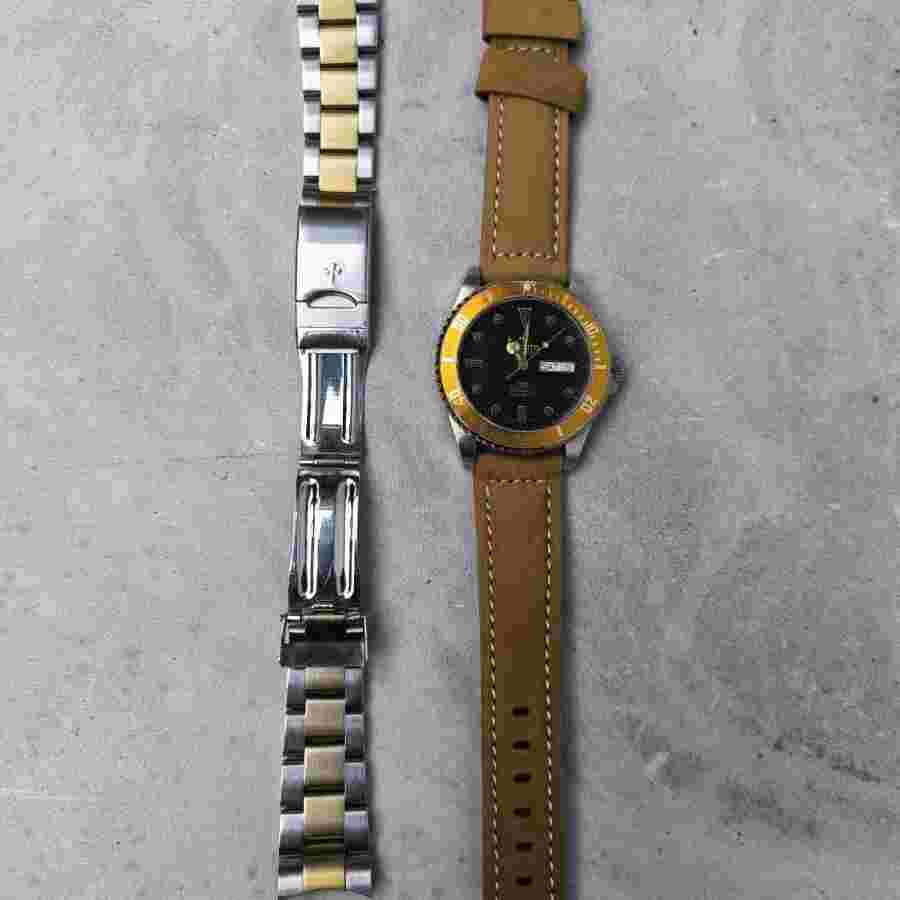 Rare Pronto Diver Brown Dial Automatic Swiss All Original Day Date Vintage Watch